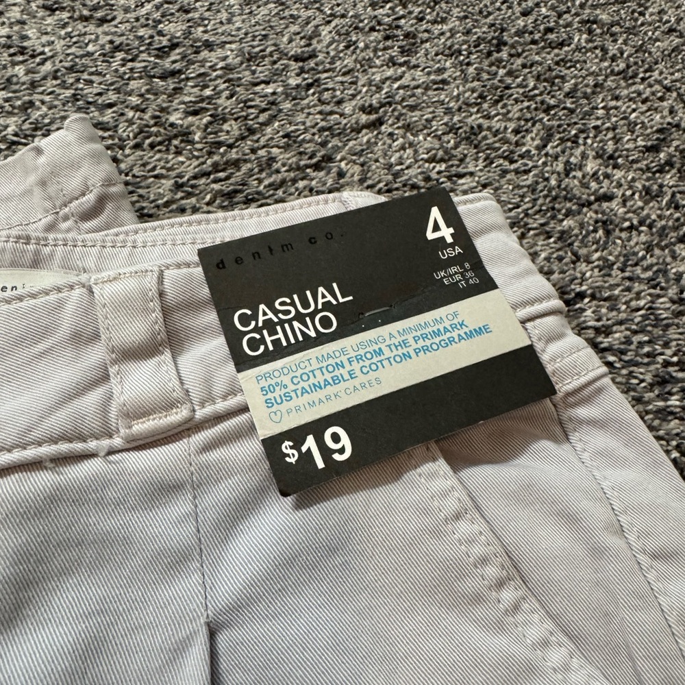 Primark Denim&Co Light Gray Casual Chino Pants
